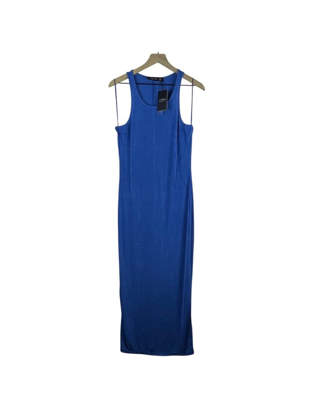 Lioness Everlast Midi Dress Blue XXL US 12 AU 16 Tank Sleeveless Stretch NWT